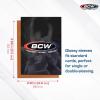 BCW Elite2 Glossy Card Sleeves – Orange |100ct | Crystal-Clear Front | Textured Back | Fits 2.5″ x 3.5″ Cards(Autumn)