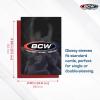 BCW Elite2 Glossy Card Sleeves – Orange |100ct | Crystal-Clear Front | Textured Back | Fits 2.5″ x 3.5″ Cards(Red)