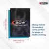 BCW Elite2 Glossy Card Sleeves – Teal |100ct | Crystal-Clear Front | Textured Back | Fits 2.5″ x 3.5″ Cards(Azure)