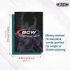 BCW Elite2 Glossy Card Sleeves – Teal |100ct | Crystal-Clear Front | Textured Back | Fits 2.5″ x 3.5″ Cards(Teal)