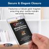 BCW Magnetic Card Holder – 35 PT Thickness – 40 Pack | Protective Display Card Case with Secure Gold Magnet Closure | UV Protection, Quick Access Design for Sports, Gaming, and Collectible Cards