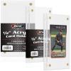 BCW 1/2 Inch Acrylic Card Holder (1 Pack) | Clear Acrylic Trading Card Display | Fits Most Trading Card Sizes | Beveled Edge Collectible Card Display Case(2 Pack)