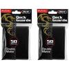 BCW 2 50ct Packs (100) Mat Deck Guard BLACK DOUBLE MATTE Finish for Standard Size Collectible Cards – Deck Protector Sleeves for MTG Magic the Gathering, Pokemon, L5R, WOW, [Bundle] Gaming