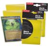 BCW Deck Guard – Double Matte Yellow Card Sleeves | Acid-Free, Archival-Safe, No PVC | Anti-Glare Matte Finish | Fits Standard 2½” x 3½” Cards | Durable Deck Protector Sleeves | 100 Ct