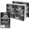 BCW Tall Trading Card Sleeves – 1 Pack and Tall Toploader – 4 Pack Bundle for Basketball, Football, and Widevision Cards | Professional Display and Durable Protection