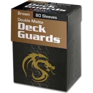 BCW 80 Deck Guard Double Matte Sleeves – Brown