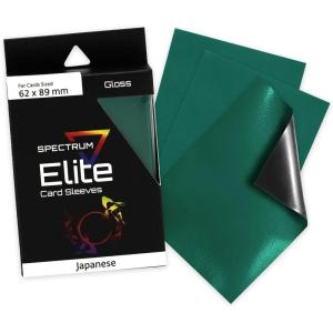 BCW Spectrum Elite Yugioh Sleeves – 60 Pack – Red Yugioh Card Sleeve | (Not for MTG or Pokemon) Small Trading Card Sleeves | Card Protector Sleeves(Green)