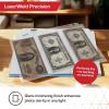BCW LaserWeld 4-Pocket Currency Page – 100ct | Holds 4 Regular Bills with Label Pocket | Acid-Free Polypropylene | Top Loading, Laser-Welded Pages | Flat, Glare-Free Display for 3-Ring Binders(50 Pack)