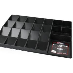 BCW Card Sorting Tray – 2 ct | 24-Cell Trading Card Organizer for TCG & Sports Cards | Compatible with Popular Games Like Pokémon, Baseball, and Magic Cards | Lightweight Card Sorter Tray(Single)
