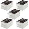BCW 2-Piece 50 Card Slider Box – 5 Pack | Premium Trading Card Storage | Sturdy, Stackable, Crystal-Clear Design for Sports & Collectible Cards