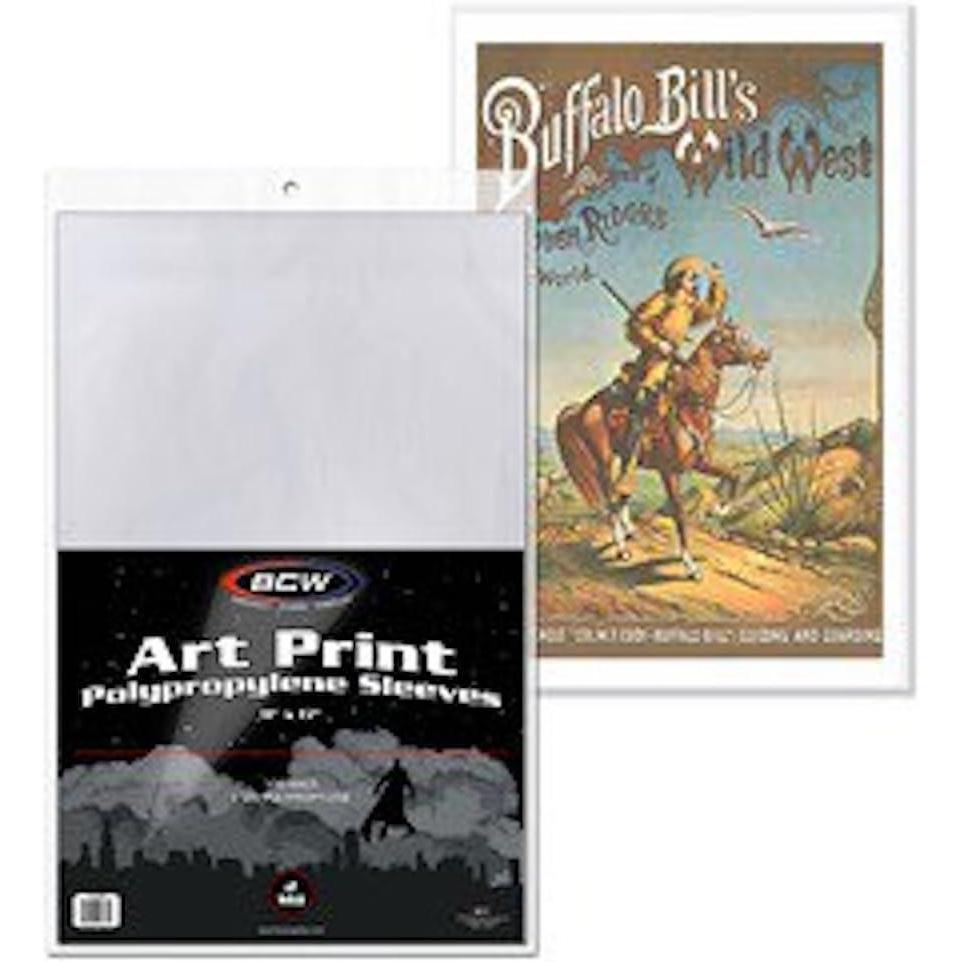 image:imageBCW 11X17 Print Sleeves 300 Count Protect Playbills Posters and Collectible Prints Clear AcidFree Archival Storage for Art Prints Durable LongLasting Protection