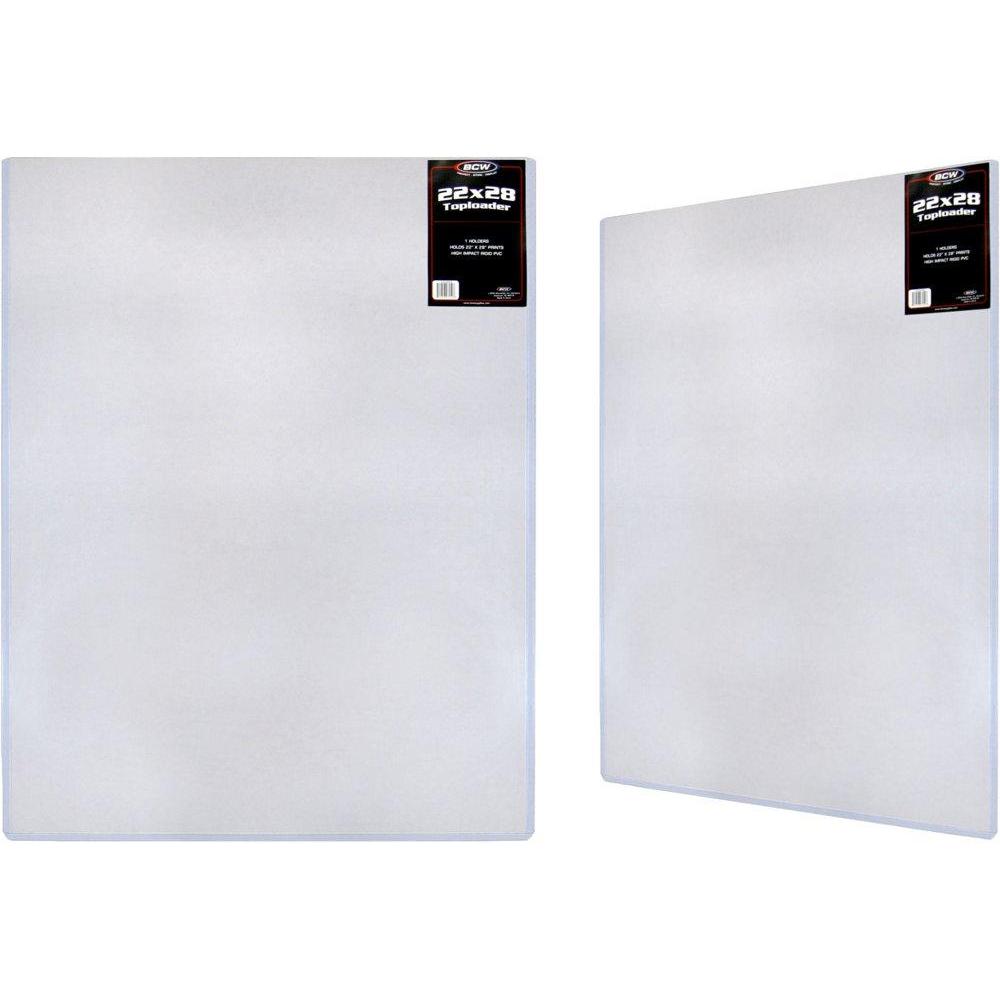 image:imageBCW 22x28 Topload Holder Thick Card Top Loaders for Photos Prints amp Documents Rigid PVC BCW Toploader for Maximum Protection Open Short Side