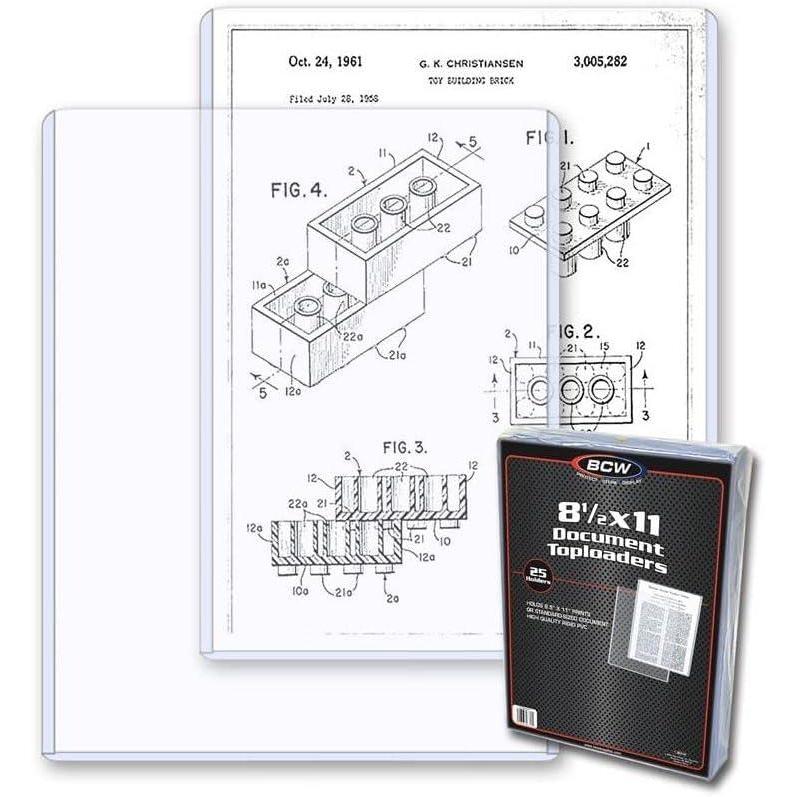 image:imageBCW Premium 85x11 Topload Holder 100 ct  Rigid PVC No Harmful Additives  Protects Photos Prints and Work Papers  Crystal Clear Display Document Toploader  Clear Plastic Document Holder