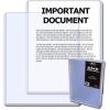 BCW Premium 8.5×11 Topload Holder – 50ct | Rigid PVC, No Harmful Additives | Protects Photos, Prints, and Work Papers | Crystal Clear Display Document Toploader | Clear Plastic Document Holder