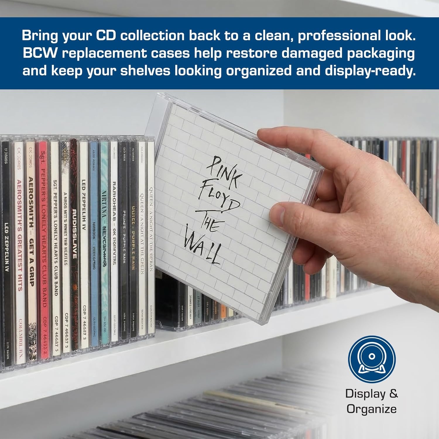 image:imageBCW Double CD Jewel Cases 10 ct Clear 2 CD Jewel Case Replacement for Music amp Media Storage Durable Hard Plastic Double CD Case with Artwork Display