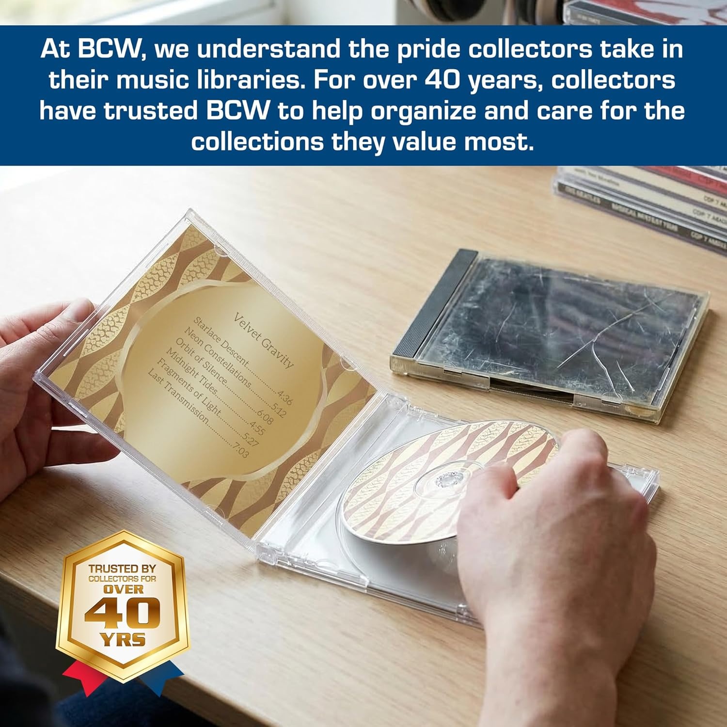 image:imageBCW Double CD Jewel Cases 10 ct Clear 2 CD Jewel Case Replacement for Music amp Media Storage Durable Hard Plastic Double CD Case with Artwork Display