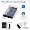 BCW Cassette Tape Cases – 10 Pack (Black) | Replacement Audio Cassette Cases | Protect & Store Standard Cassette Tapes | Durable Plastic Storage for Music & Blank Tapes(Black)